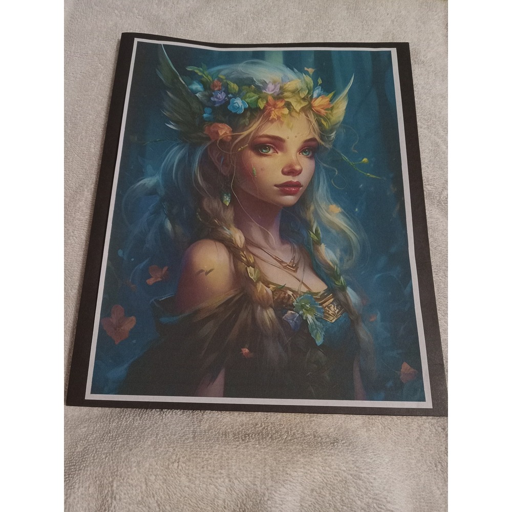 Fantasy Coloring Book Art‎ Prints Fairy Steampunk Girls Pumpkin BUNDLE 2 FOR $25